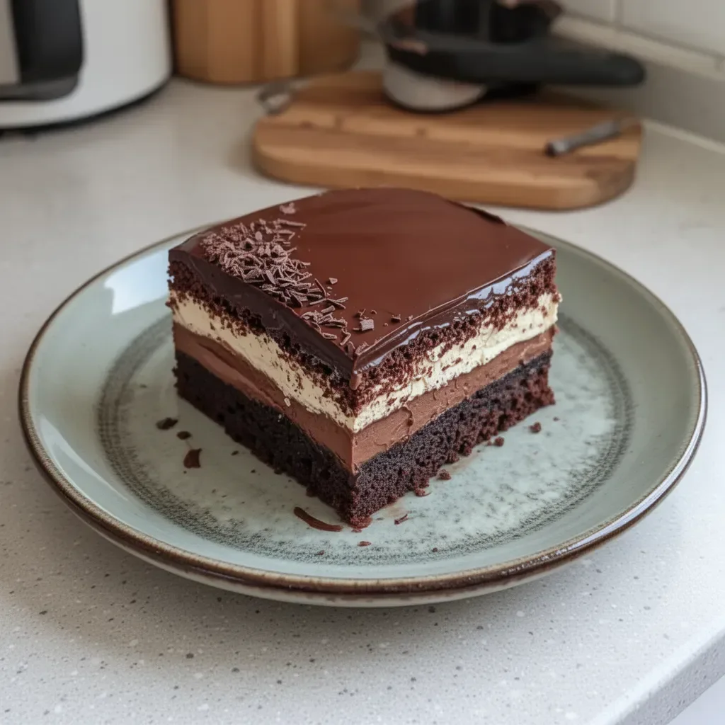 Gâteau Fondant Chocolat et Mascarpone, un dessert riche et crémeux au chocolat.