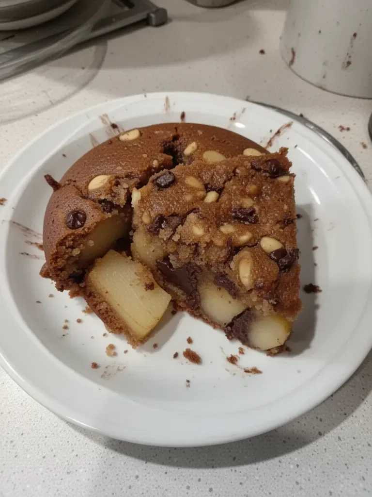 Gâteau moelleux aux poires et chocolat