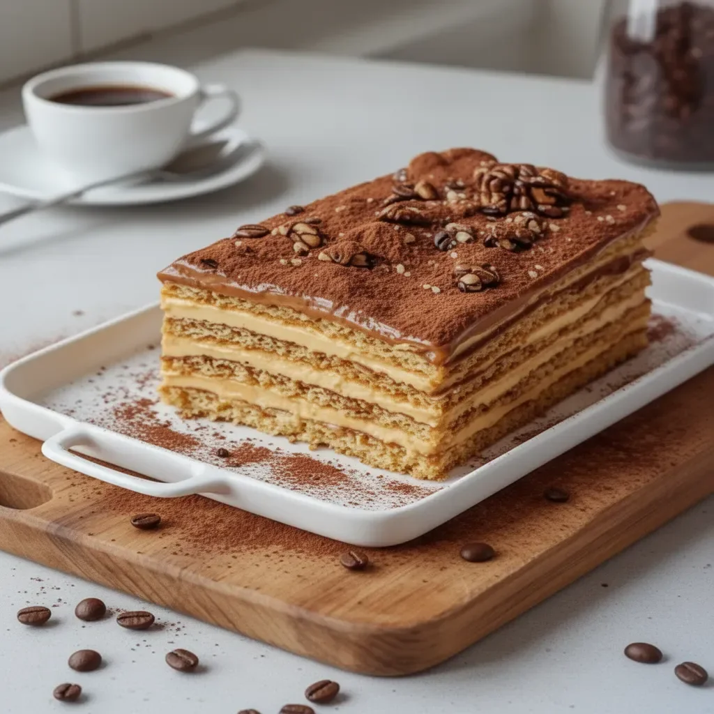 Gâteau Petit Beurre au Café, un dessert délicieux et gourmand fait maison