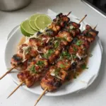 Grilled Chicken Skewers with Thai Coconut
