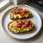 Indulgent Breakfast with Bacon, Egg, and Avocado