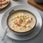 La recette de chowder de crabe et de maïs de Bobby Flay