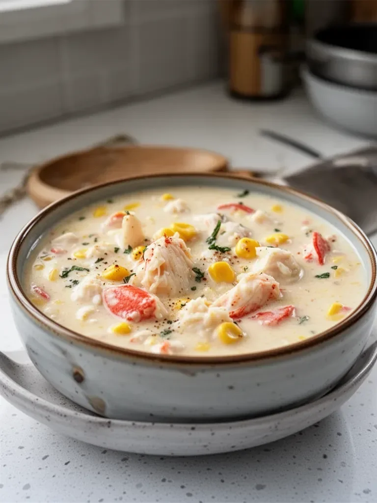 La recette de chowder de crabe et de maïs de Bobby Flay