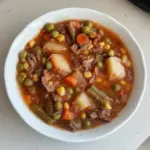 La soupe de bœuf aux légumes à l'ancienne