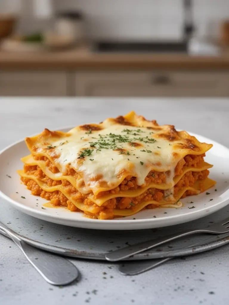 Lasagnes à la courge butternut