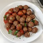 Meatballs without gluten and low in carbohydrates
