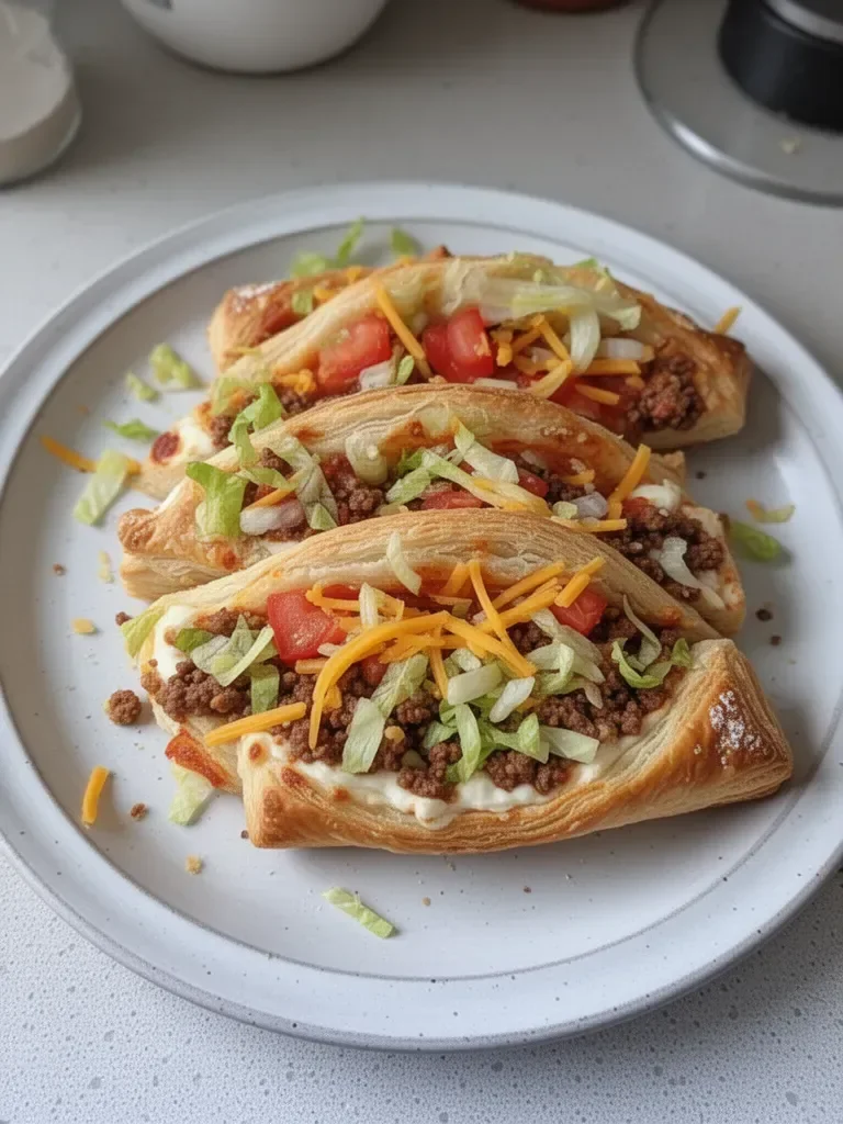Meilleure Pizza Taco en Pâte Feuilletée