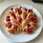 Pain brioché à la framboise