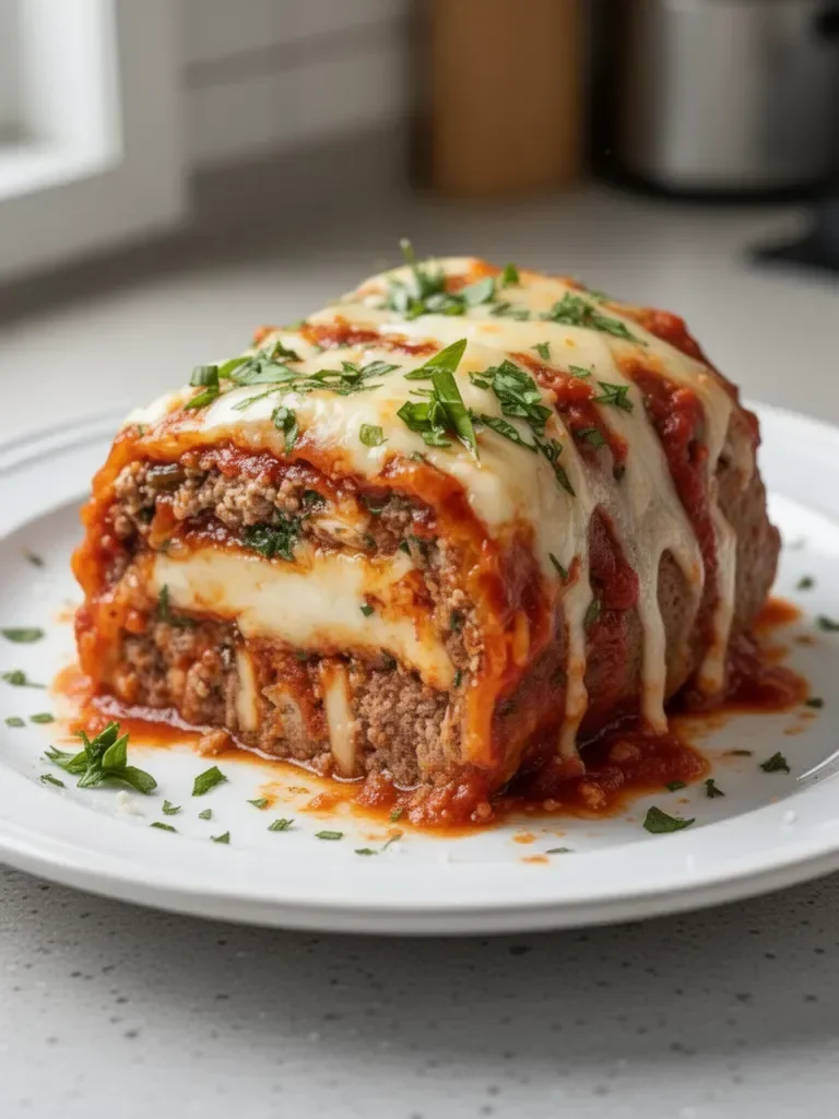 Pain de viande italien farci