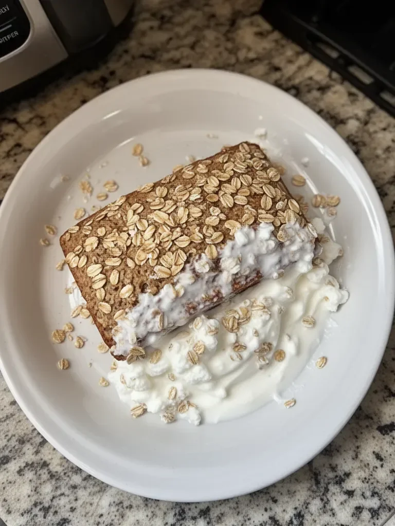 Pain express aux flocons d’avoine et yaourt grec, recette rapide et saine