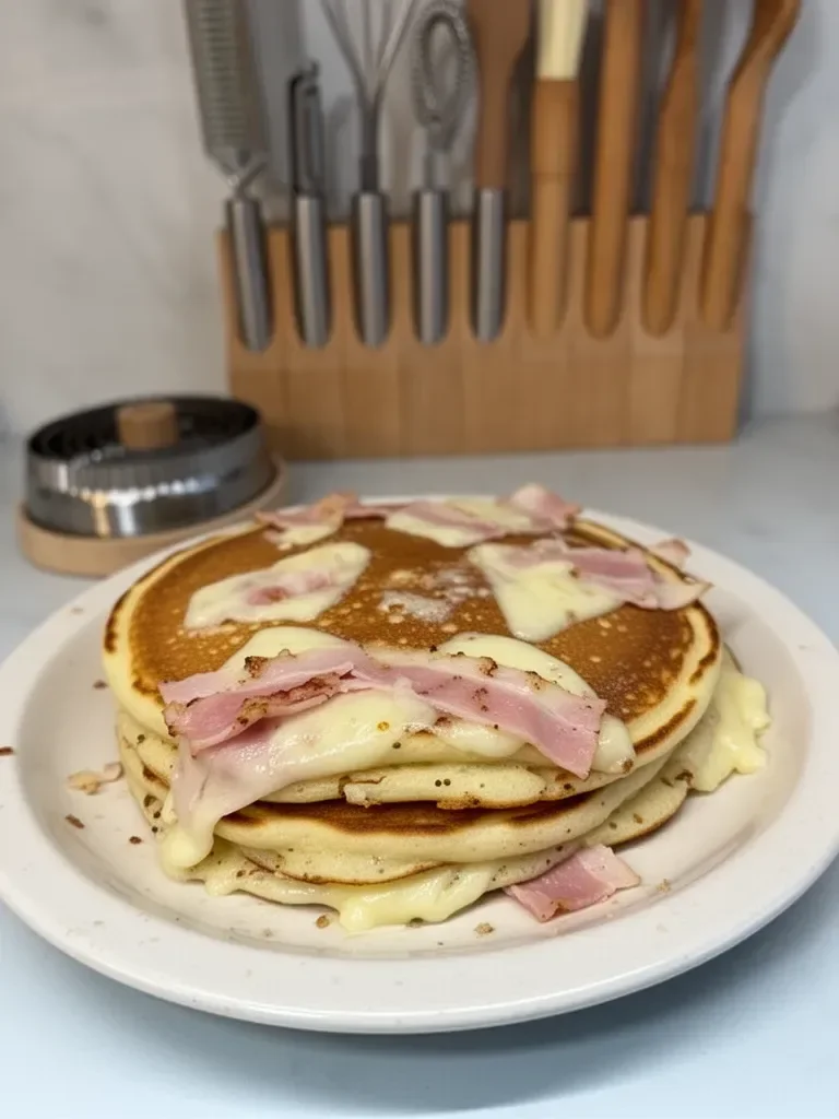 Pancakes jambon-fromage