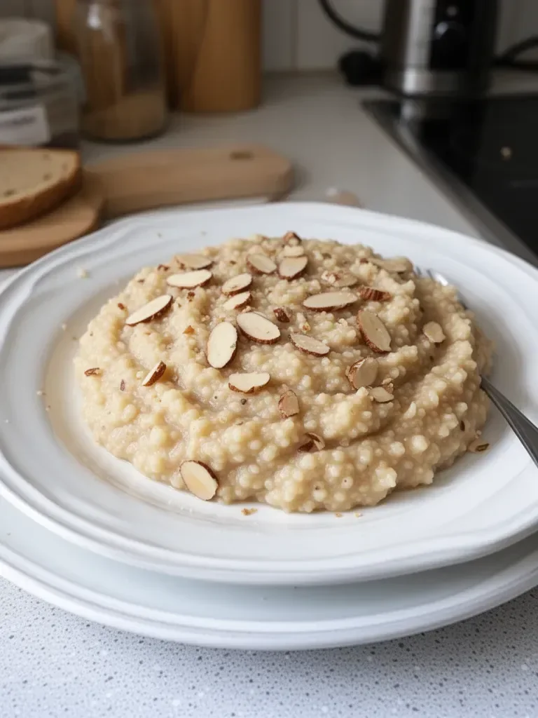 Porridge chaud façon frangipane