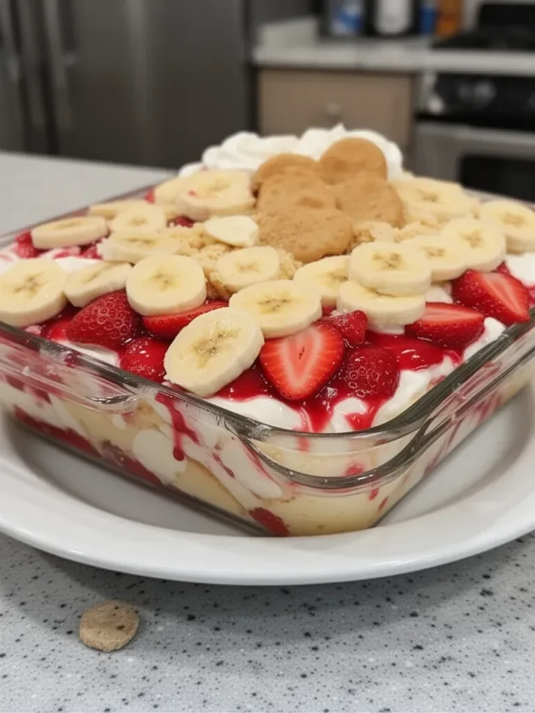 Rêve de Pudding à la Fraise et à la Banane
