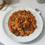 Riz et Bœuf en Une Seule Casserole