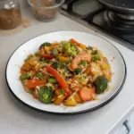 Riz sauté aux légumes