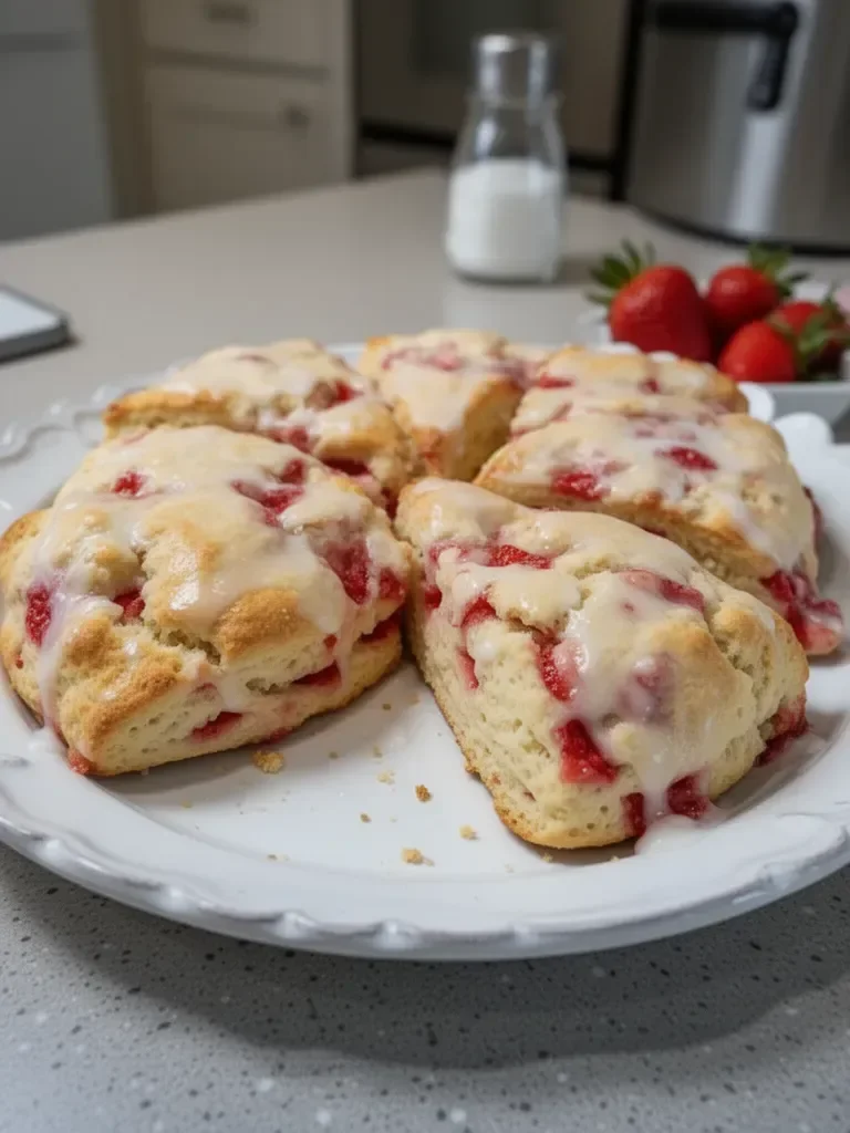 Scones aux fraises