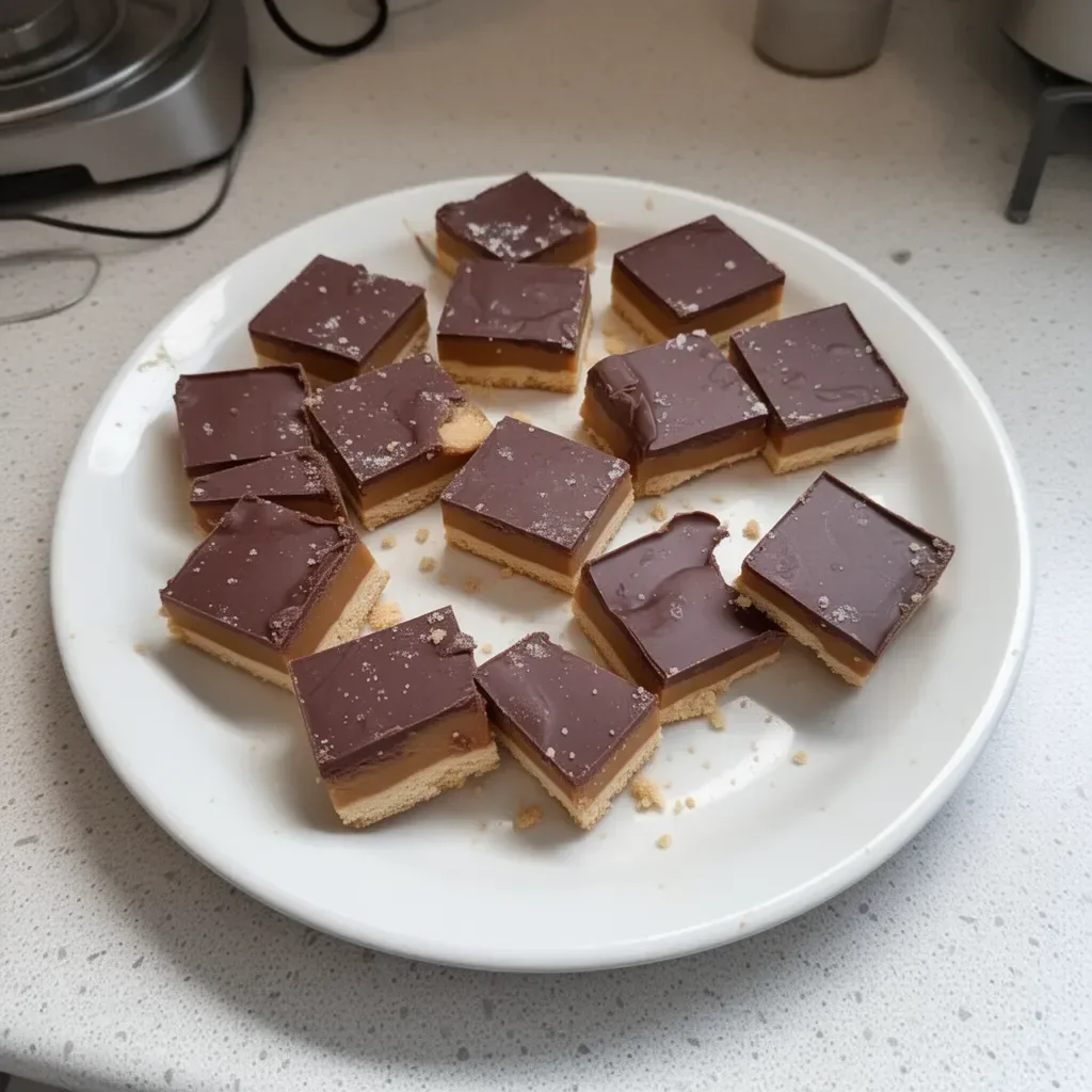 Shortbread des Millionnaires délicieux avec un goût fondant au chocolat et caramel