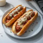 Sous-marins de boulettes de viande au fromage