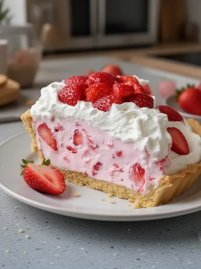 Tarte à la crème de fromage et aux fraises