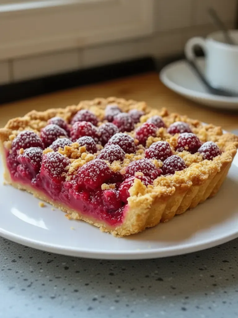 Tarte Crumble aux Framboises