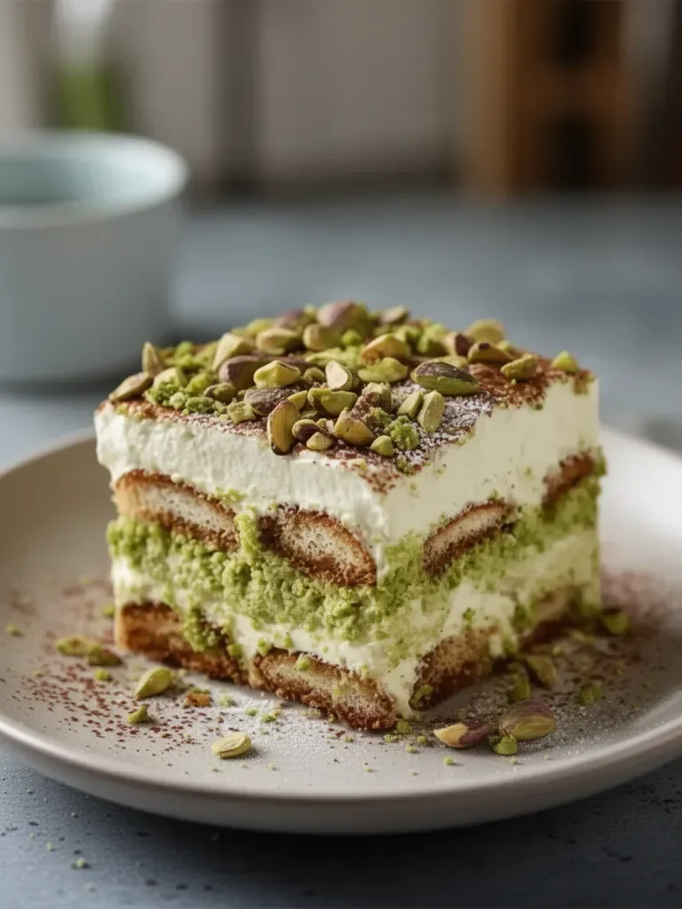 Tiramisu à la crème de pistache