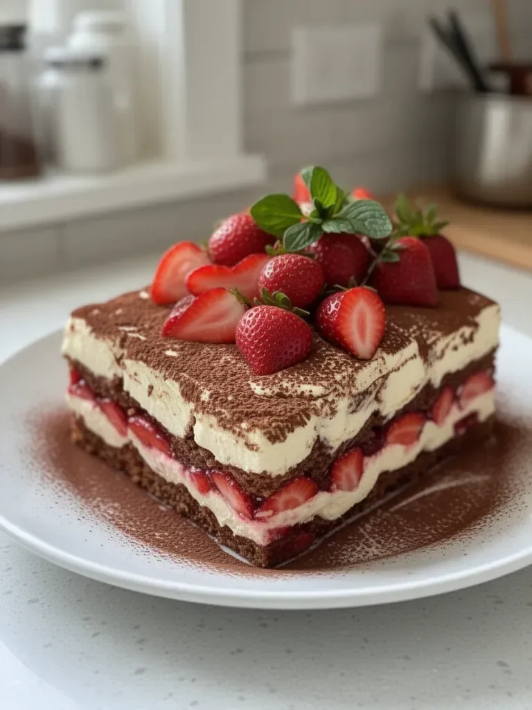 Tiramisu aux Fraises