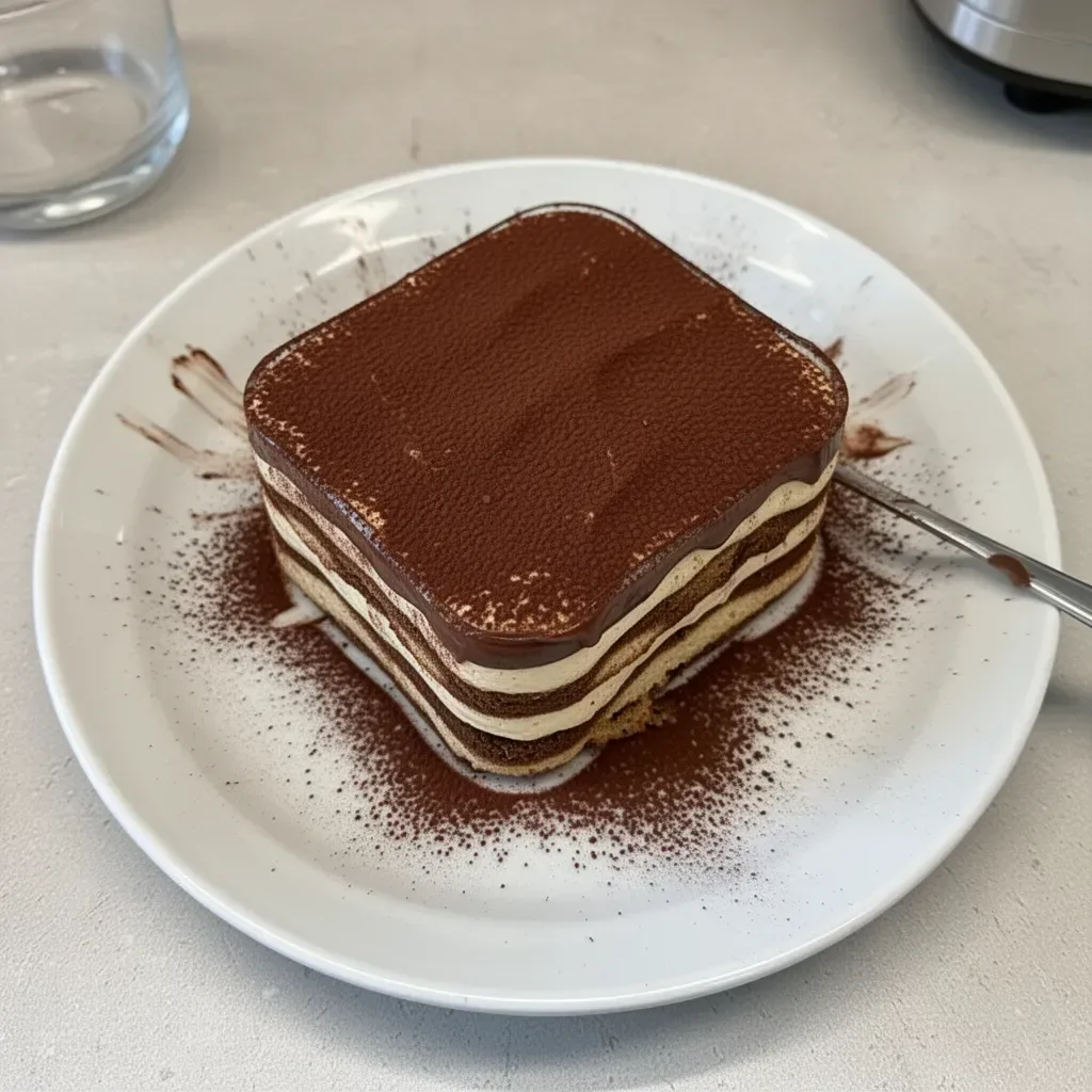 Tiramisu Nutella sans œufs, dessert crémeux au chocolat et café