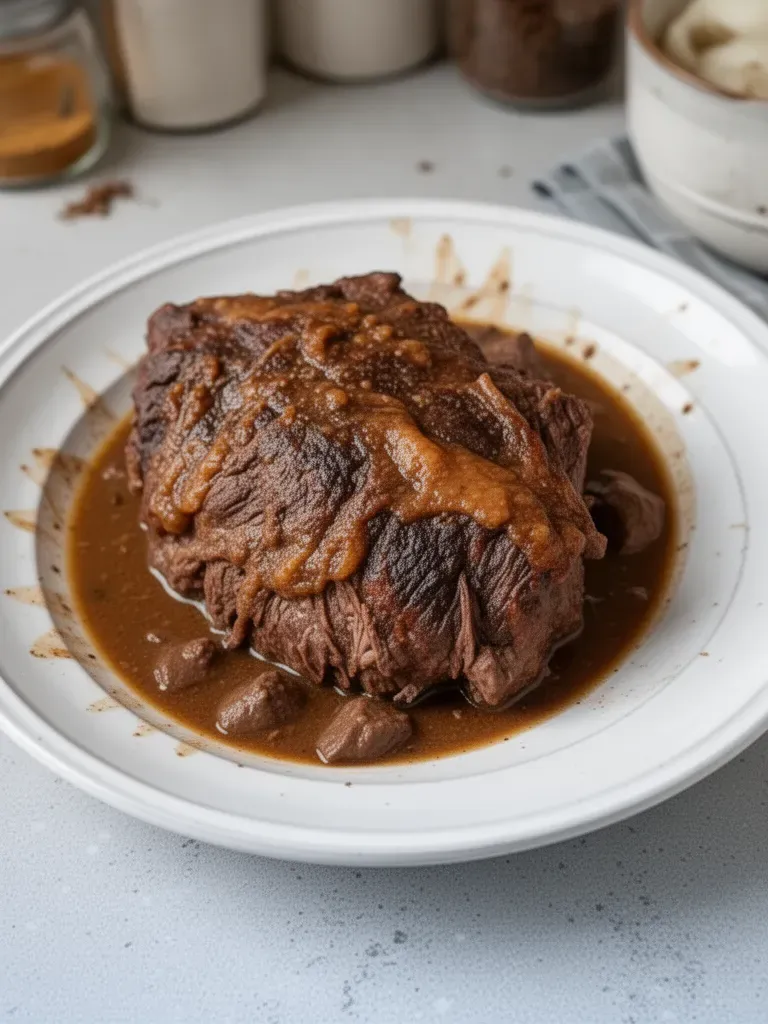 Rôti de paleron de bœuf mijoté en cocotte 4 Rôti de paleron de bœuf mijoté en cocotte