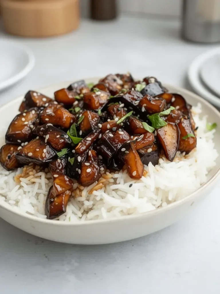 Aubergines Teriyaki