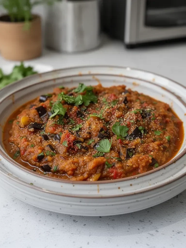 Caviar d'aubergine marocain (Zaalouk)