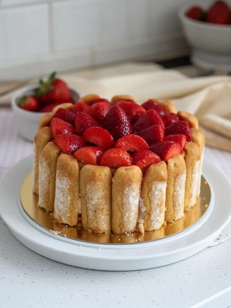 Charlotte aux fraises - La pâtisserie parfaite à reproduire à la maison !