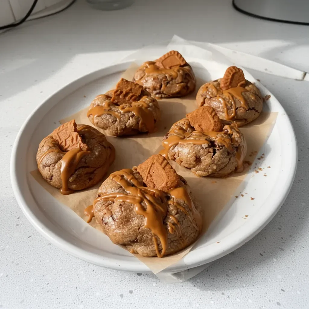 Cookies Fourrés au Spéculoos, savoureux et parfumés aux épices.