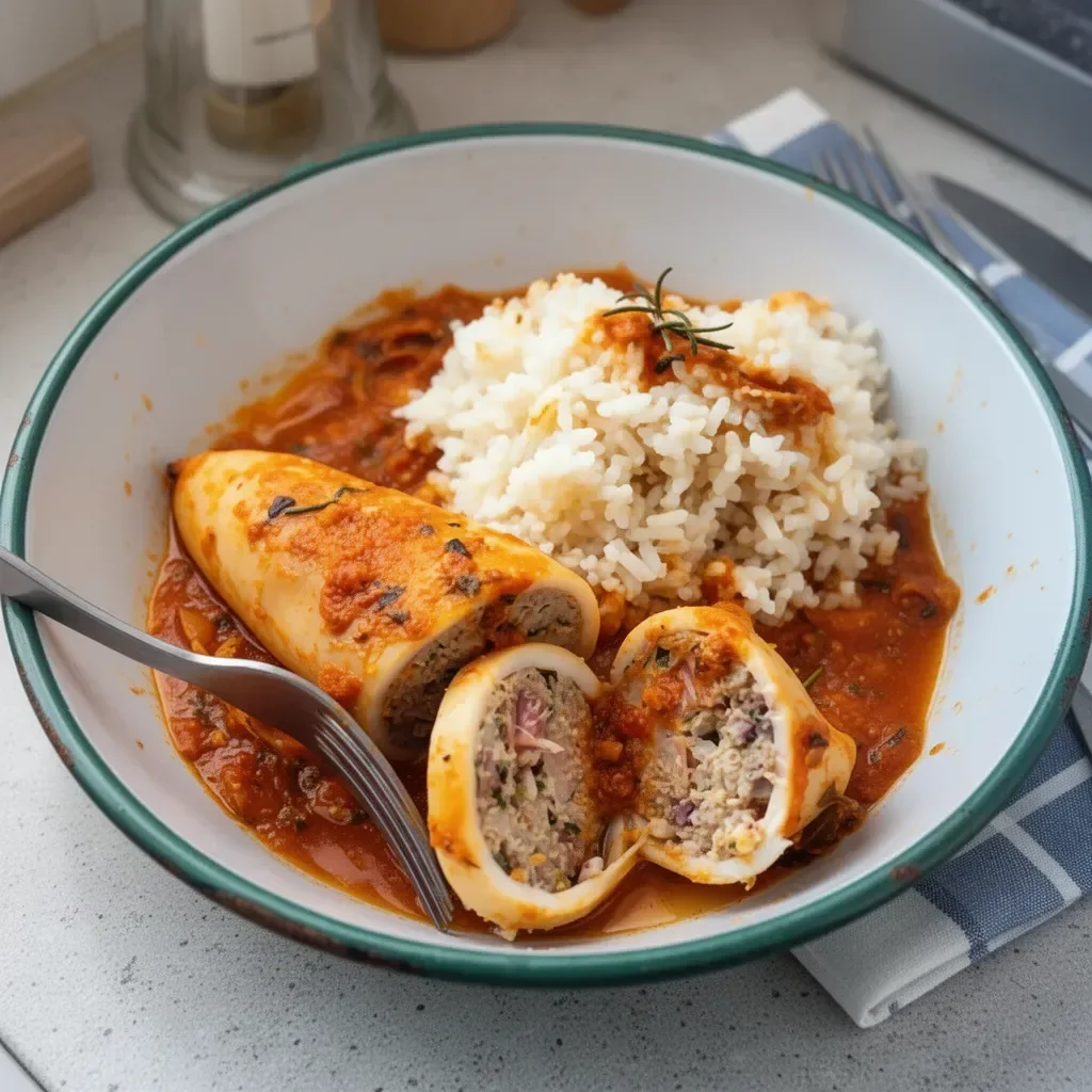 Encornets farcis à la sétoise, un plat traditionnel méditerranéen