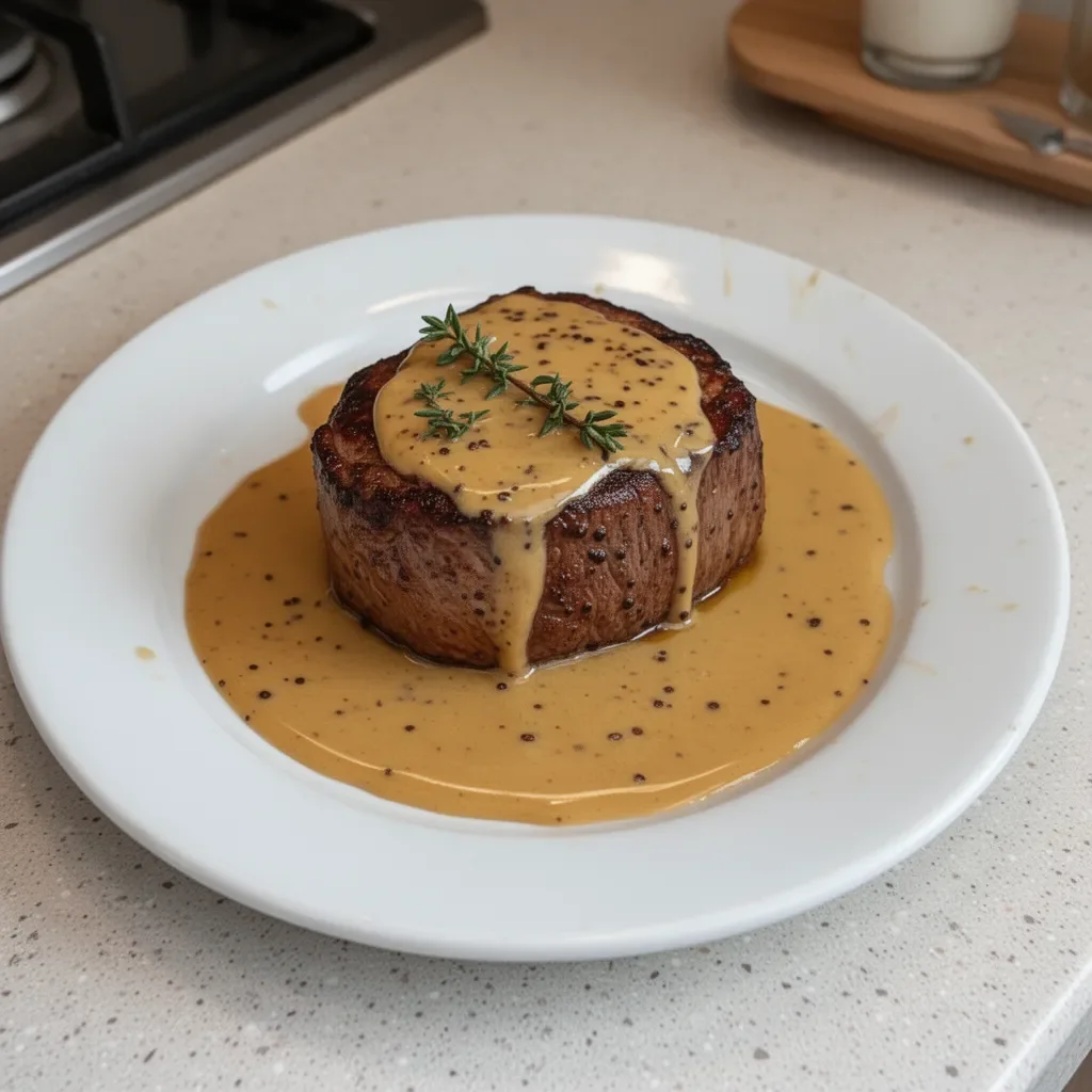 Filet Mignon au Miel et Moutarde, plat savoureux et raffiné