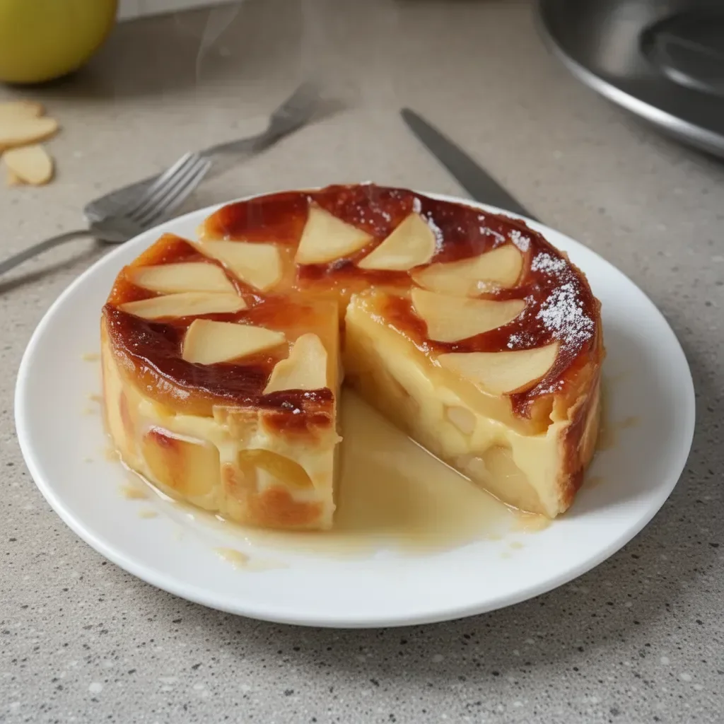 Flan aux pommes délicieux, dessert crémeux et élégant