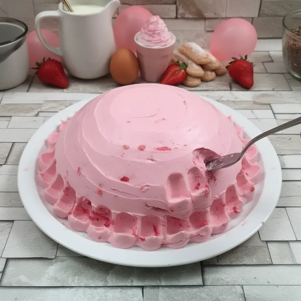 Fraisier crémeux avec fraises fraîches et crème onctueuse