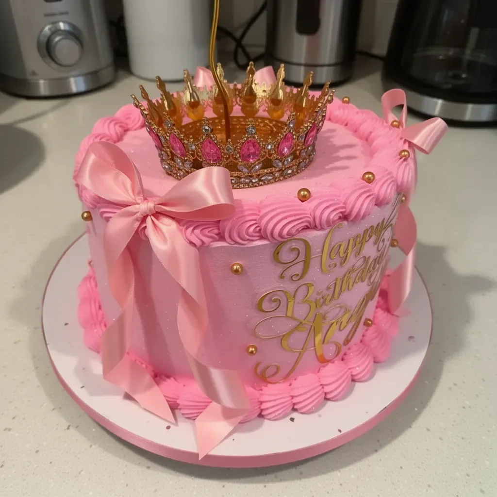 Gâteau Bow Corona et Brillos décoré pour un événement festif