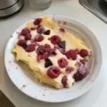 Gâteau citron framboise
