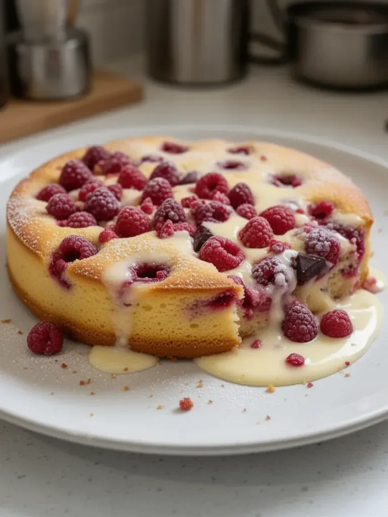 Gâteau citron framboise