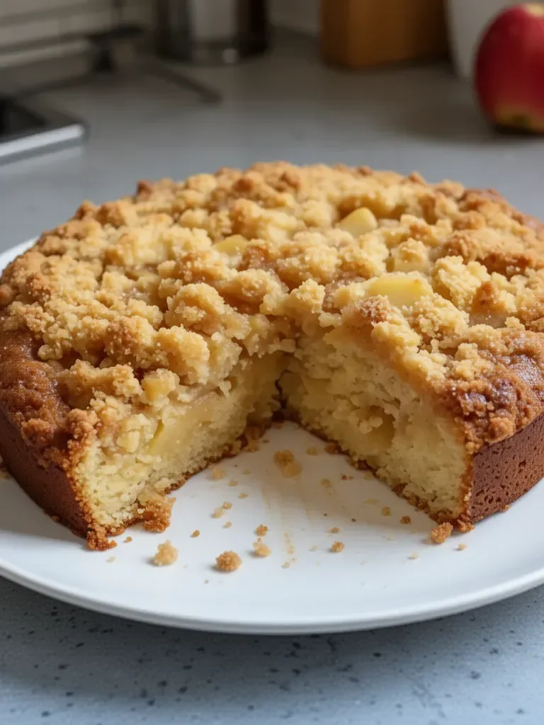 Gâteau Crumble aux Pommes