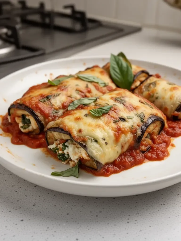 Gratin de Rollatini d'Aubergine Fluffy