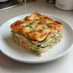 Lasagnes aux courgettes et au saumon