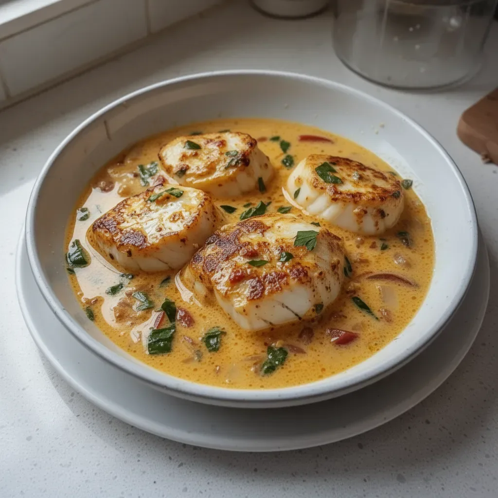 Recette de Lotte au lait de coco, plat savoureux et exotique