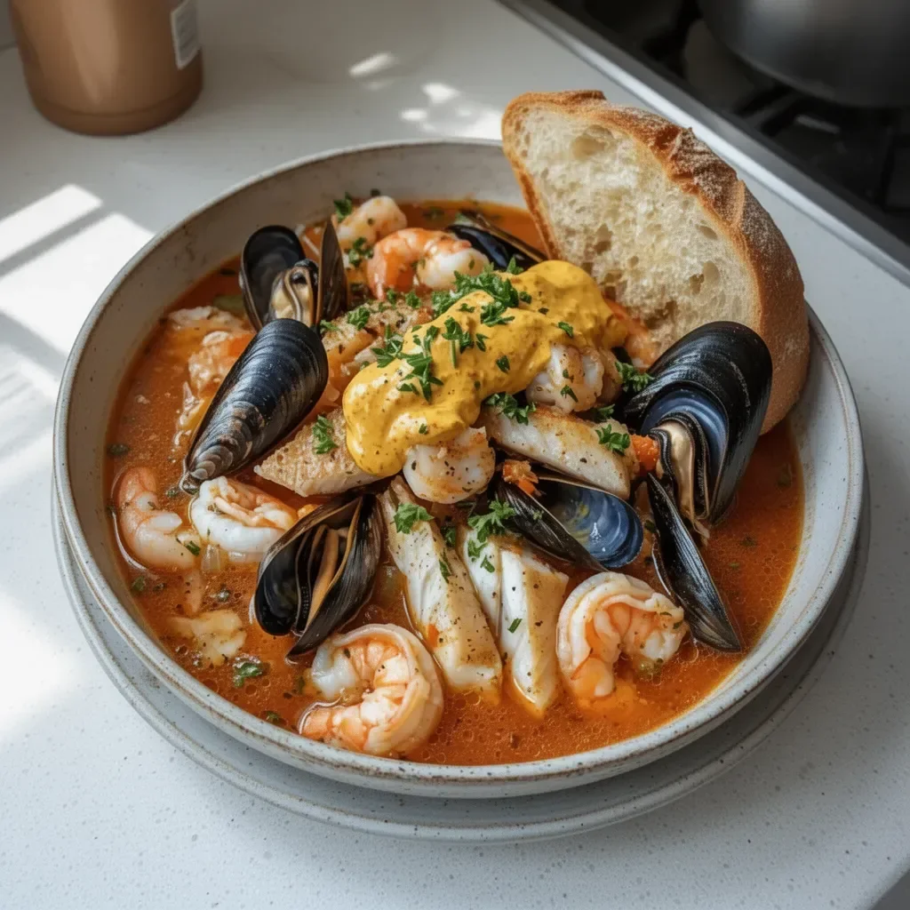 Marmite de la Mer, un plat savoureux à base de fruits de mer frais.