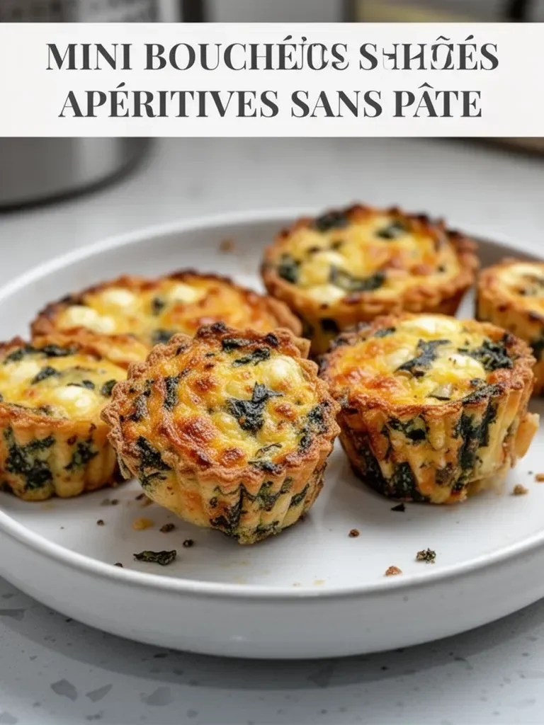 Mini bouchées apéritives sans pâte