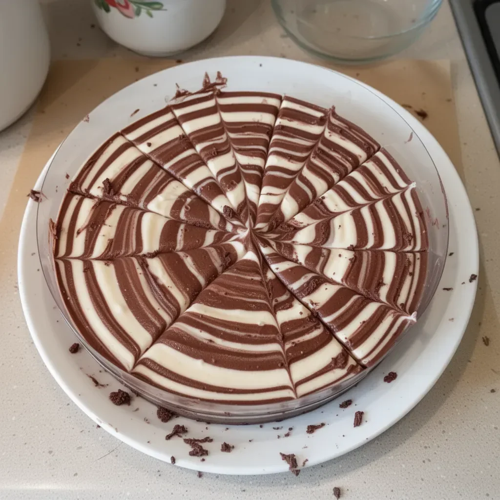 Mousse zébrée aux deux chocolats, un dessert élégant et gourmand