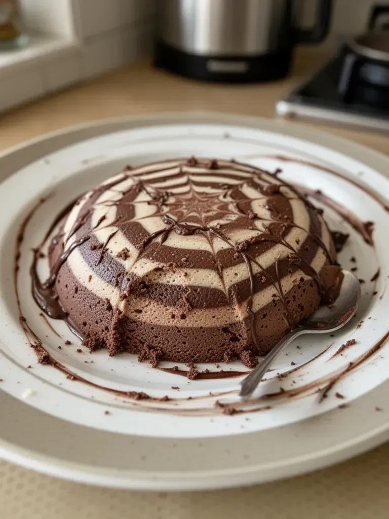 Mousse zébrée aux deux chocolats