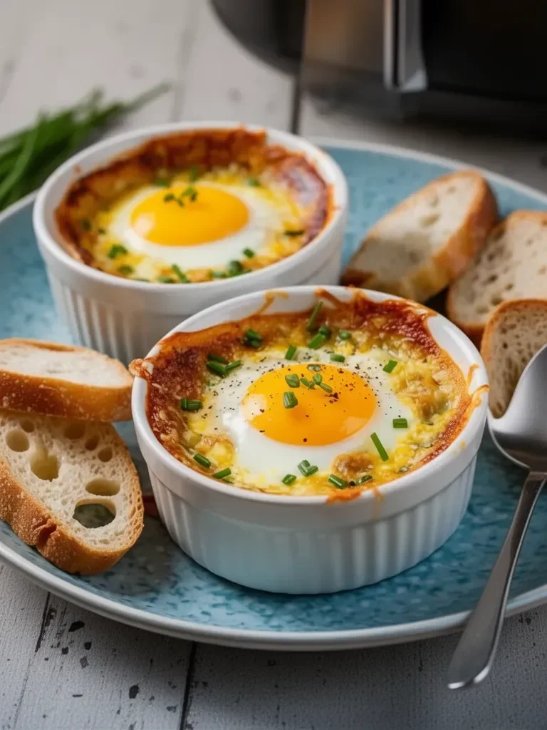 Œufs Cocotte à l'Airfryer