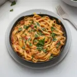 Pasta crémeuse aux tomates séchées vegan
