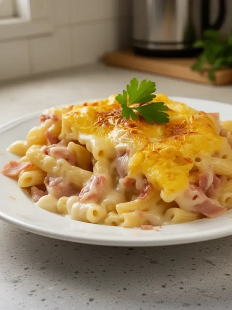 Pâtes au fromage et au bacon